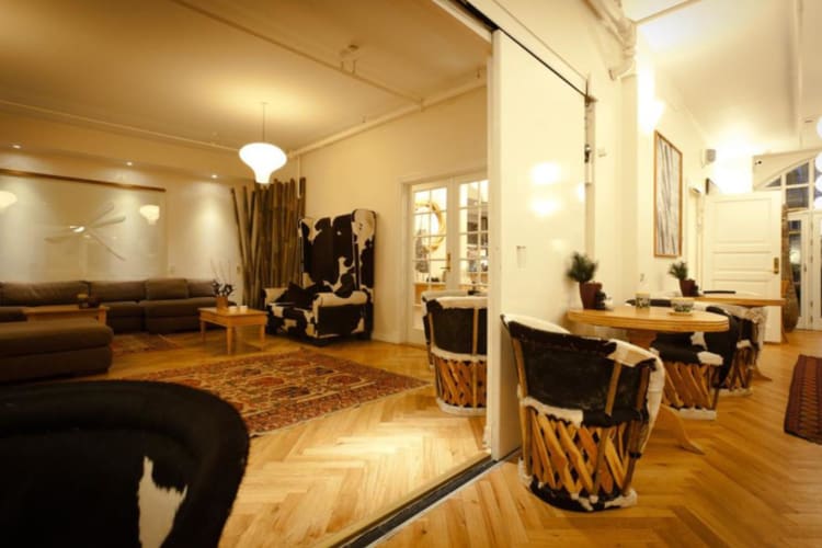Reception seating area
